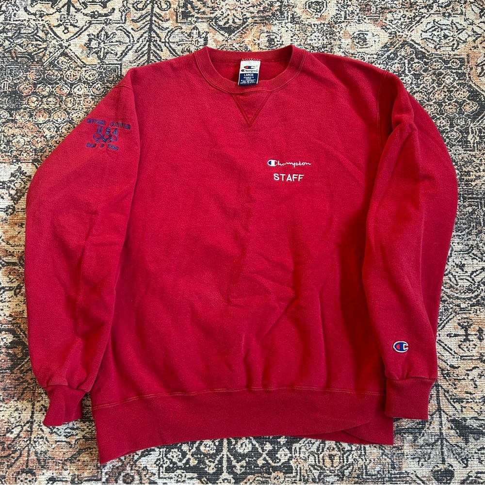 Vintage 90s Champion Olympic Staff Crewneck